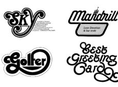 中村公二 作品集 WORKS 4「レタリング作品」より