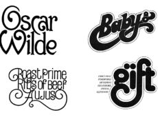 中村公二 作品集 WORKS 4「レタリング作品」より