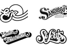 中村公二 作品集 WORKS 4「レタリング作品」より