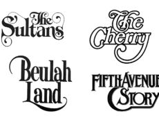 中村公二 作品集 WORKS 4「レタリング作品」より