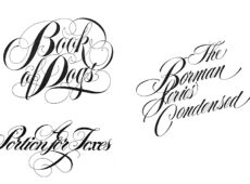 中村公二 作品集 WORKS 4「レタリング作品」より