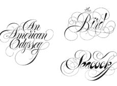 中村公二 作品集 WORKS 4「レタリング作品」より