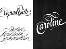 中村公二 作品集 WORKS 4「レタリング作品」より