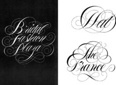 中村公二 作品集 WORKS 4「レタリング作品」より