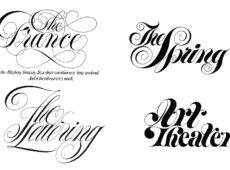 中村公二 作品集 WORKS 4「レタリング作品」より