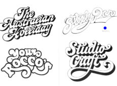 中村公二 作品集 WORKS 4「レタリング作品」より