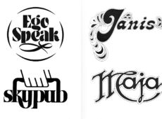 中村公二 作品集 WORKS 4「レタリング作品」より