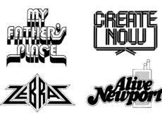 中村公二 作品集 WORKS 4「レタリング作品」より